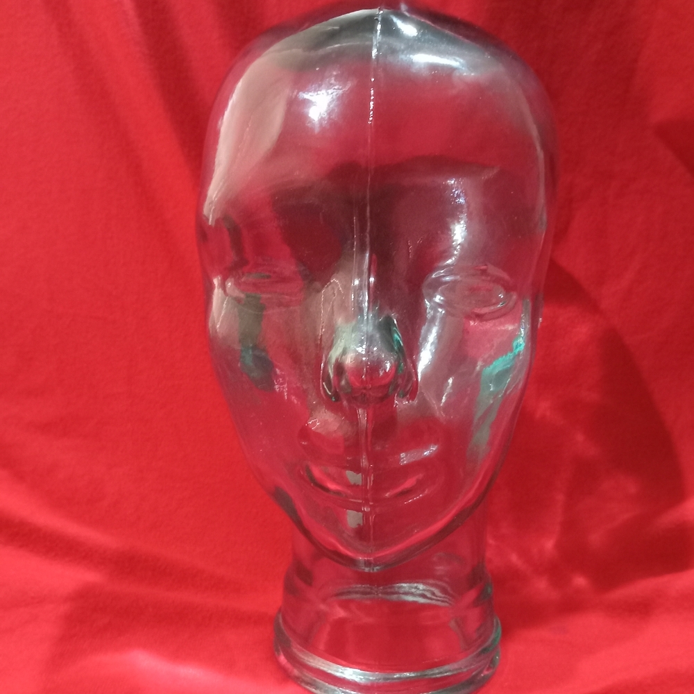 Vidrios San Miguel 11.5" Recycled Glass Life Size Bust Head